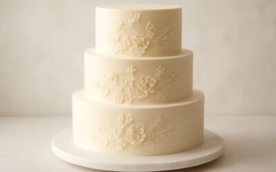 Stunning wedding cake without fondant: elegant, tasty, and effortless.