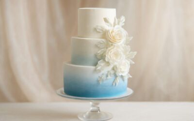 Dreamy wedding cake blue and white ideas for a chic celebration