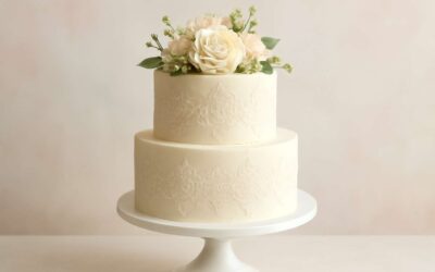 Chic wedding cake 2 layer design ideas for a timeless, photo-worthy wedding