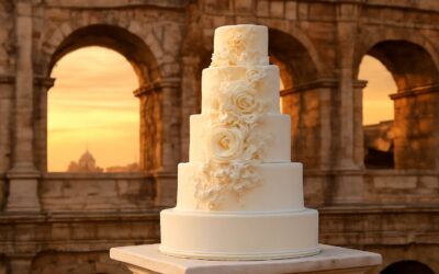 Rome’s Dreamy Wedding: wedding cake monument rome as a sweet landmark