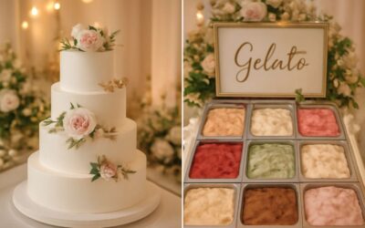 Battle of the sweets: wedding cake vs gelato for your big day.