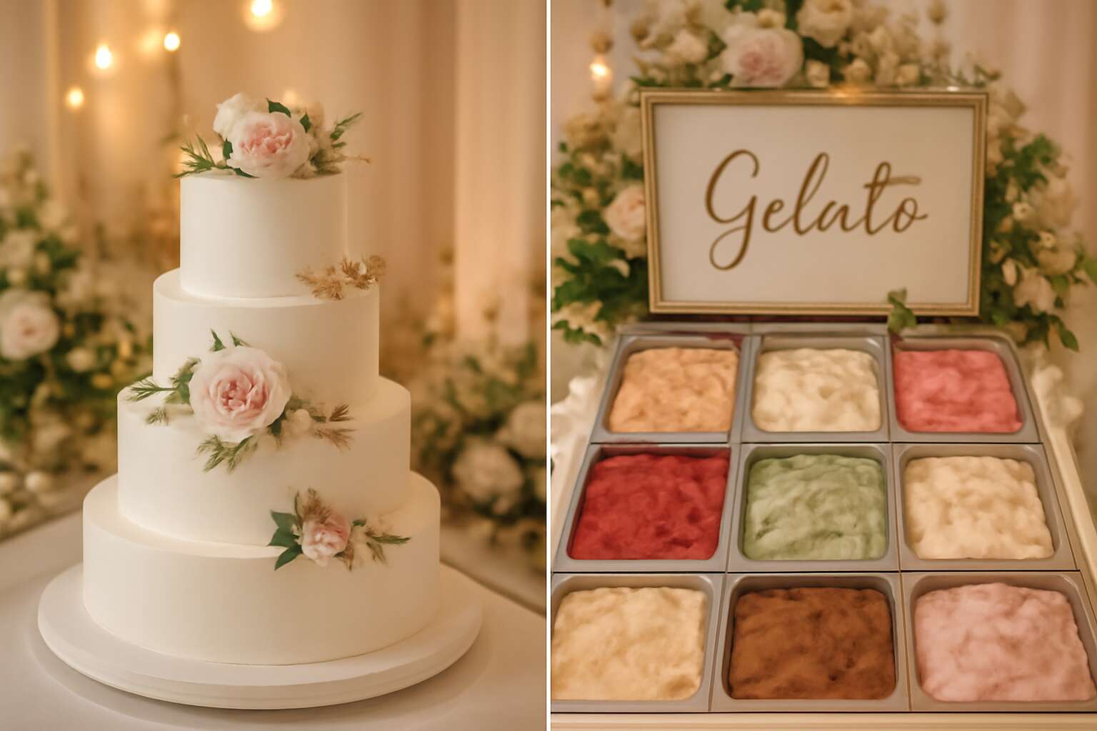 wedding cake vs gelato
