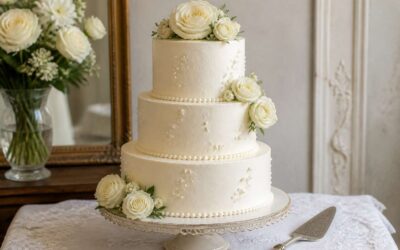 This wedding cake recipe with cake mix saves time without losing flavor.