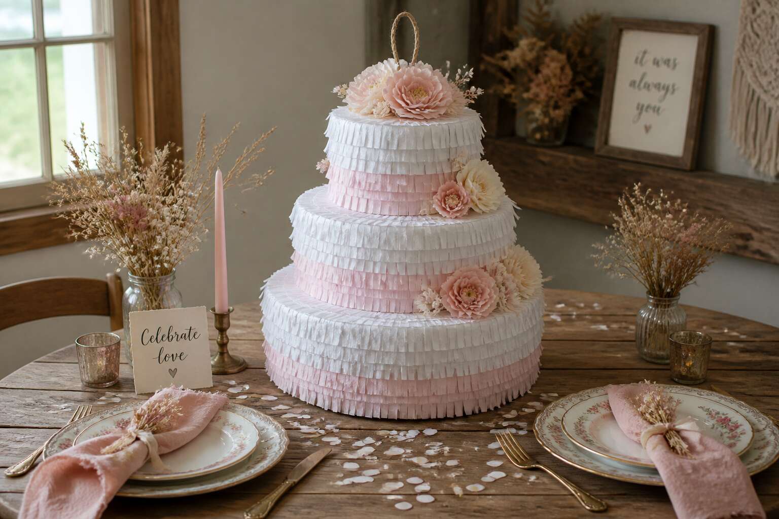 wedding cake pinata